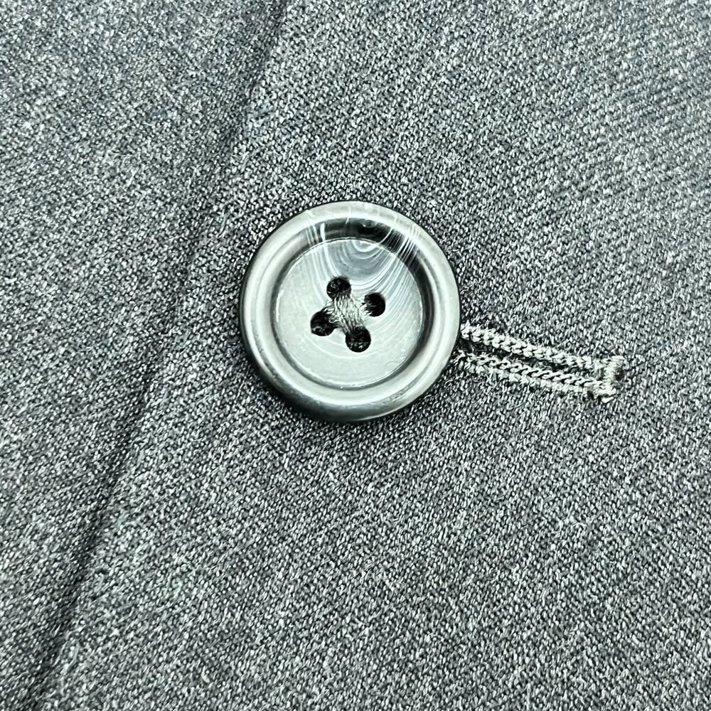 Joseph & Feiss Gold Mens 44R Blazer Jacket Black Charcoal Wool Long Sleeve‎ - Picture 7 of 16